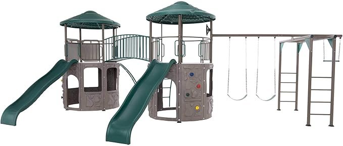 Double Adventure Tower with Monkey Bars Lifetime 90966