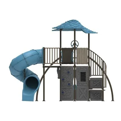 Lifetime Adventure Castle Swing Set Playset with Tube Slide