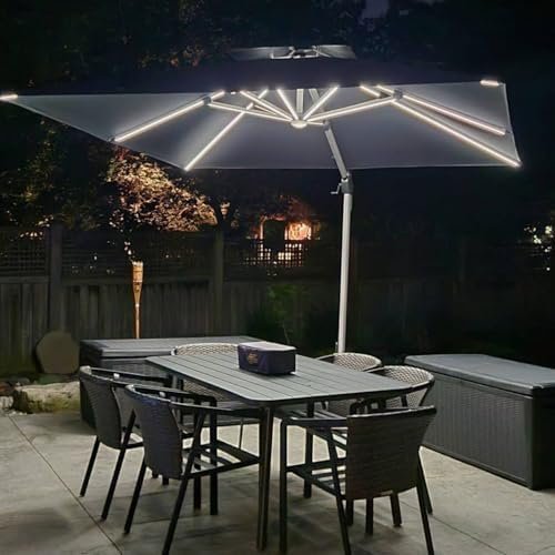 PURPLE LEAF Double Top Deluxe Solar Powered LED