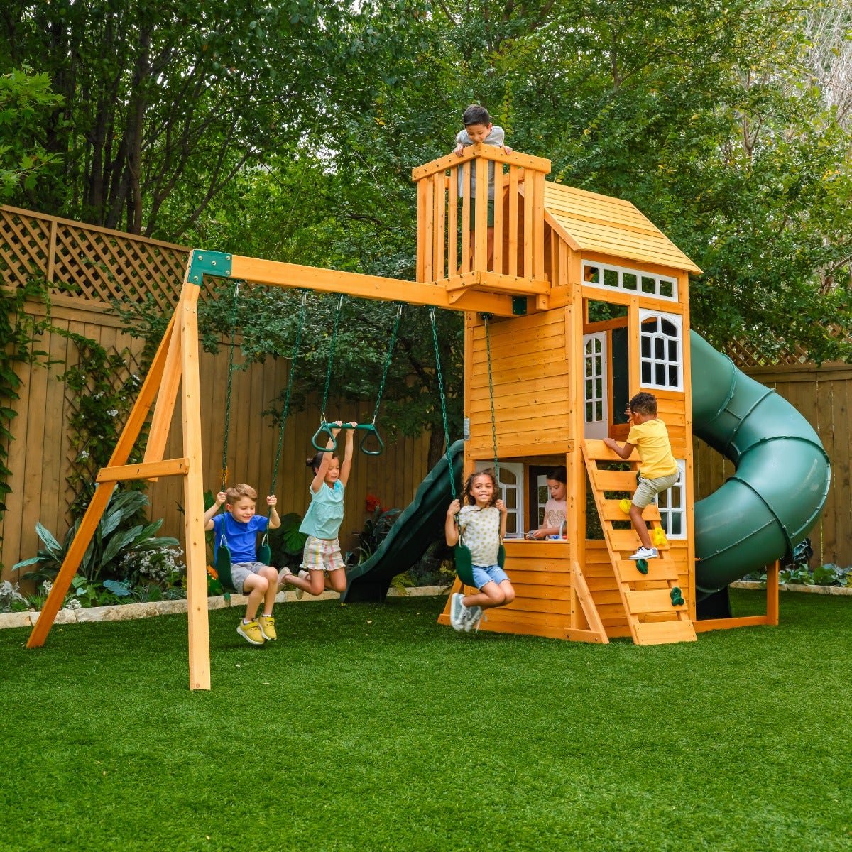 Kids Kidkraft Ridgemoor Perch Swing Set Installation Available